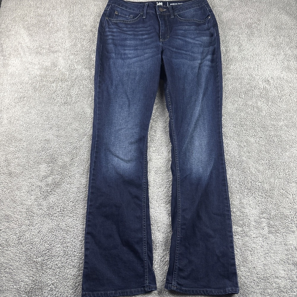 Lee‎ Riders Mid Rise Boot Cut Straight Leg Jeans Womens Size 30x30 Denim Blue